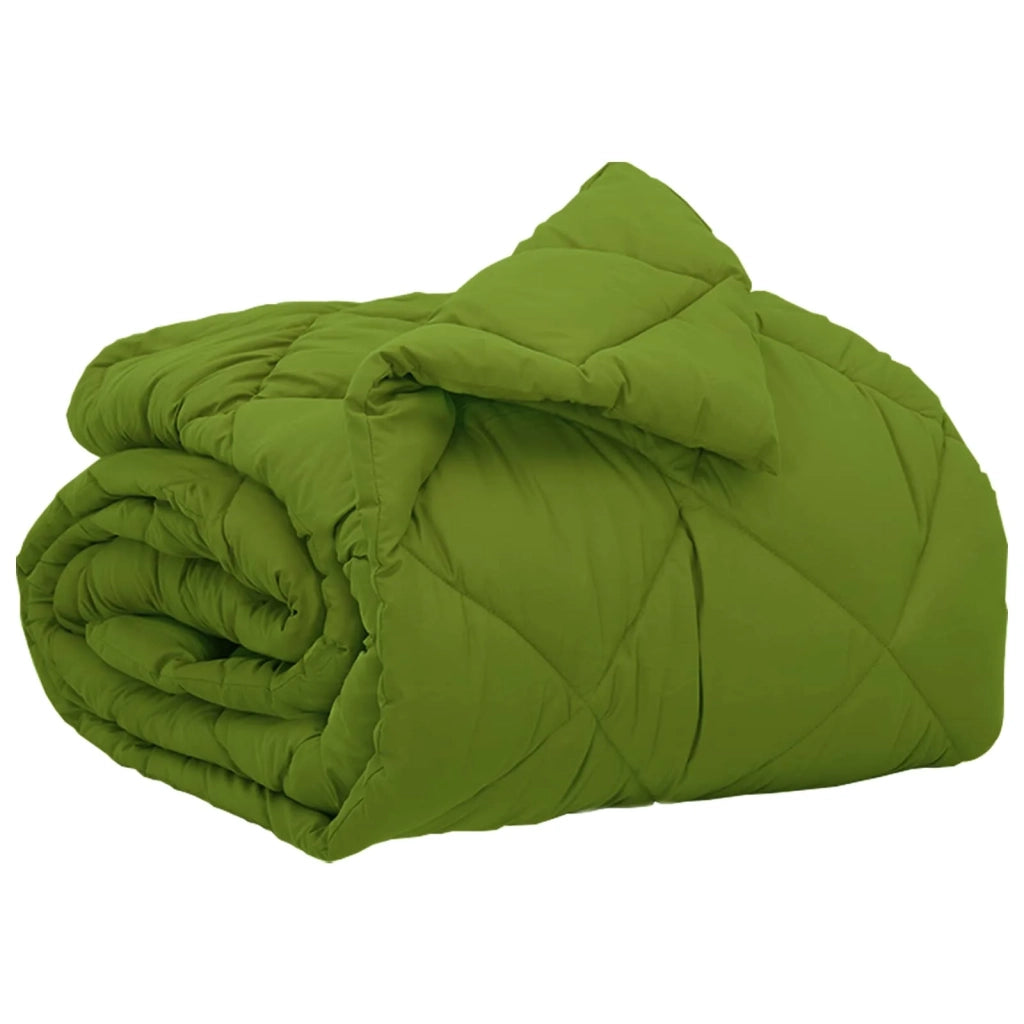 Piumone Completo Annuale Verde 155 x 220 cm Microfibra 42025555