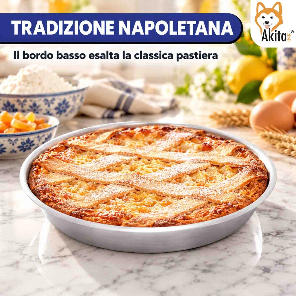 Akitaink 2 Pezzi Tortiera Conica Pastiera Alluminio 18 cm h 4 cm