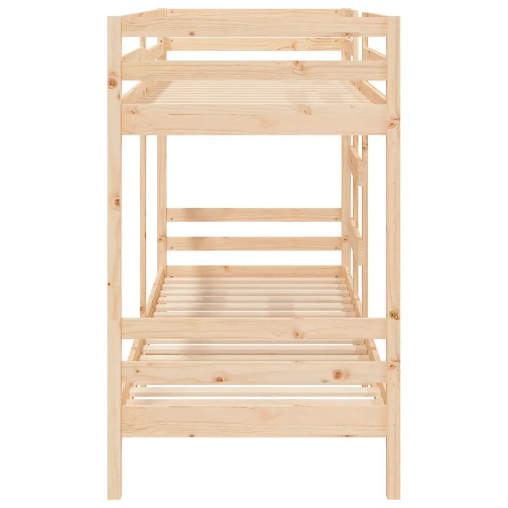 Letto a Castello senza Materasso 90x200cm Massello Pino
