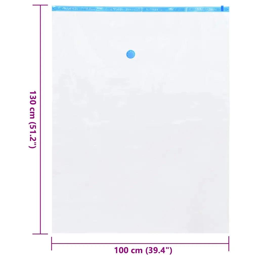 Sacchetti per Stoccaggio 20 pz Trasparente e Blu 130 x 100 cm CFW6192555