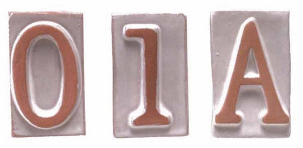 10pz numero civico in terracotta 4 cm.8,5h cod:ferx.34604