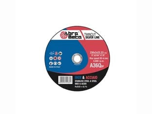 DISCHI DA TAGLIO SOTTILE ACCIAIO E INOX Ø MM.115- - ø mm.115x1,0 foro 22,2 per acciaio e inox - 50 confezione ABRABETA