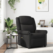 Poltrona Reclinabile Nera in Similpelle Lucida 4015678