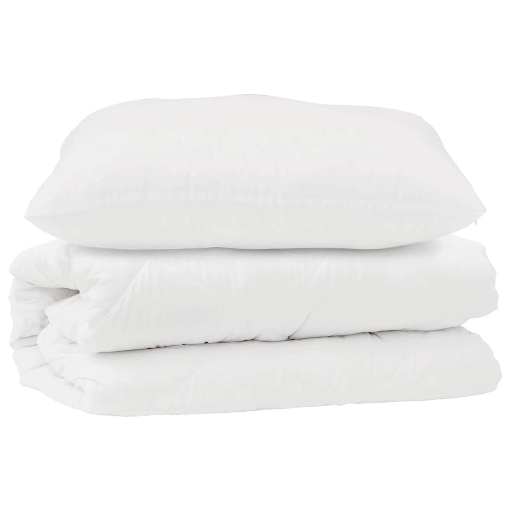 Set di Piumoni con cuscino 2 pcs Bianco Microfibra 3376833