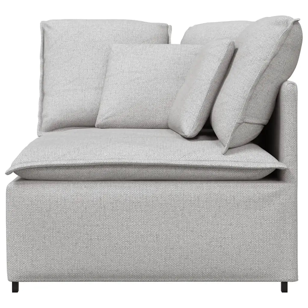 Modulo Angolare Divano Modulare con Cuscini Grigio Nuvola 100cm CFW6462437