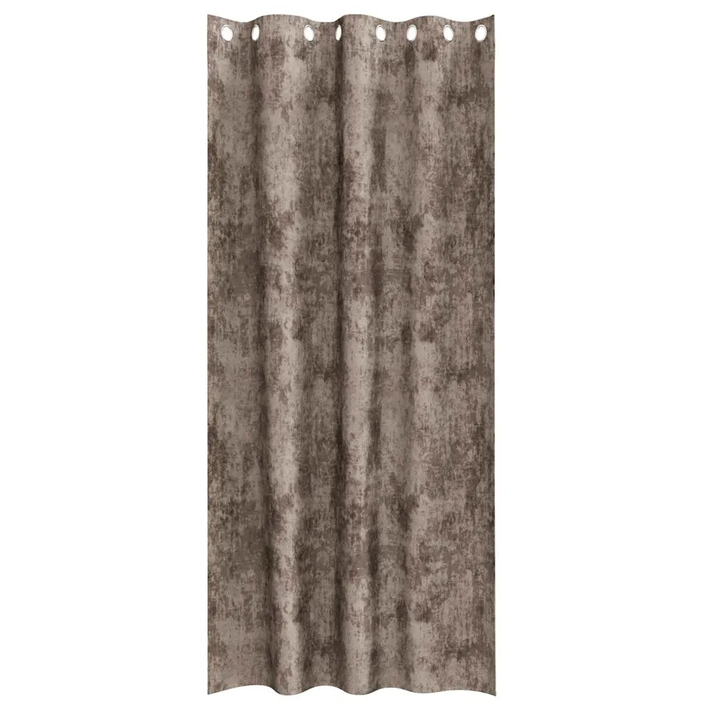 Tende in Velluto 2 pz Cappuccino 260 x 140 cm Velluto 4107672