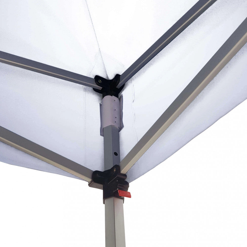 Gazebo Pantheon 3x3 m in Alluminio Bianco