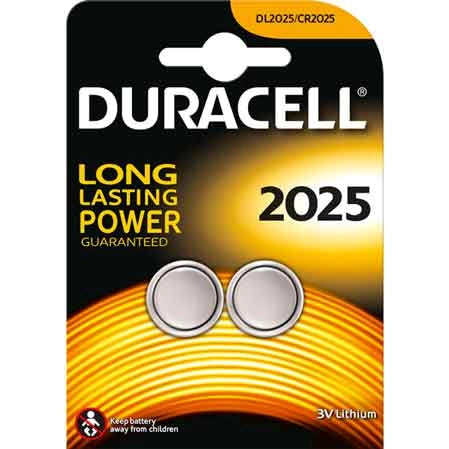 PILA A BOTTONE '2025' Blister 2 Pezzi - 10 pezzi- DURACELL