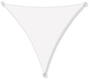 AIO FACTORY Vela Ombreggiante 3x3x3m Impermeabile Vela Ombreggiante da Giardino Bianca
