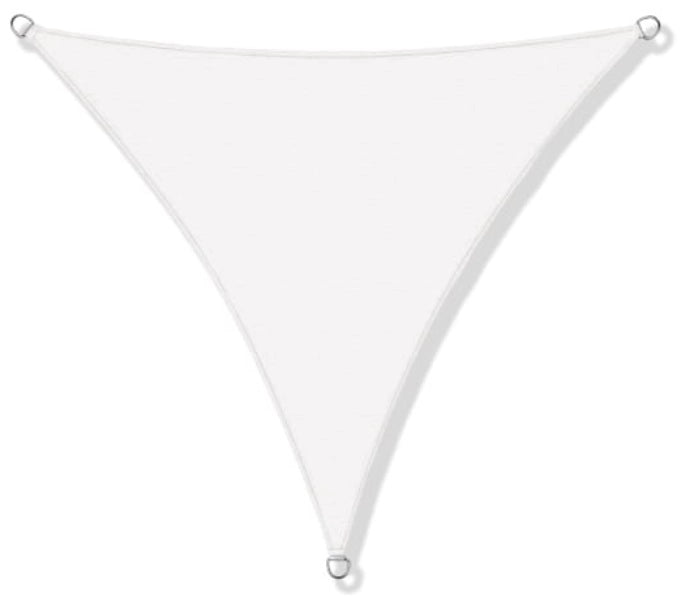 AIO FACTORY Vela Ombreggiante 3x3x3m Impermeabile Vela Ombreggiante da Giardino Bianca