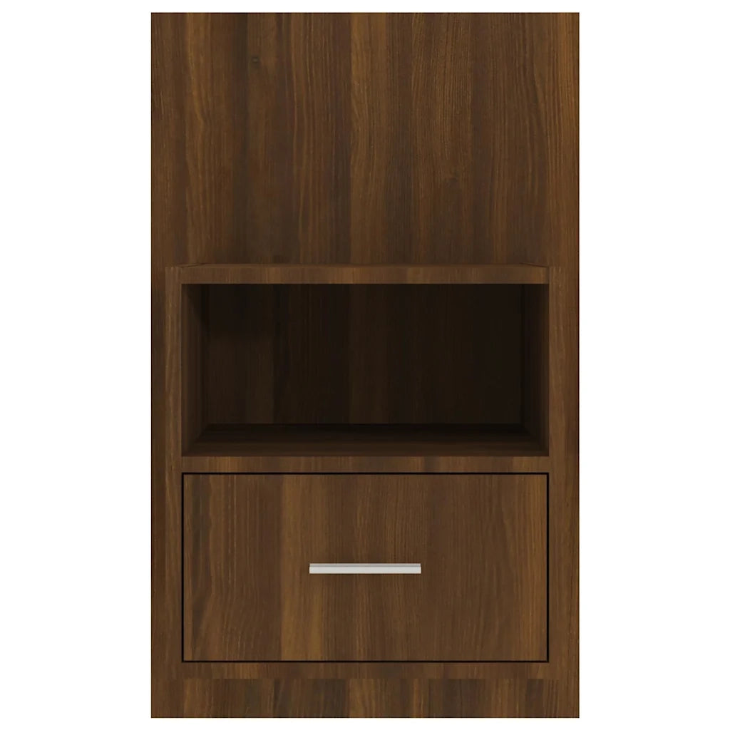 Comodino a Muro Rovere Marrone 816968