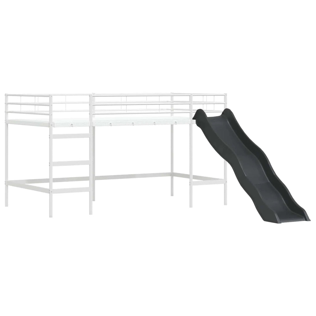 Letto a castello per bambini Bianco e Rosa 90 x 200 cm Metallo 42020909