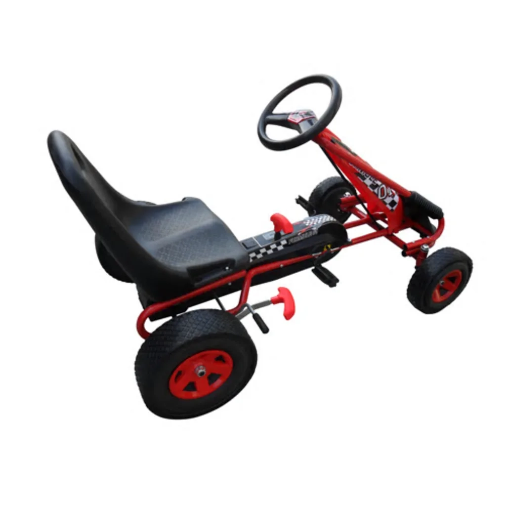 Go-kart a pedali per bambini, sedile regolabile, rosso 90255