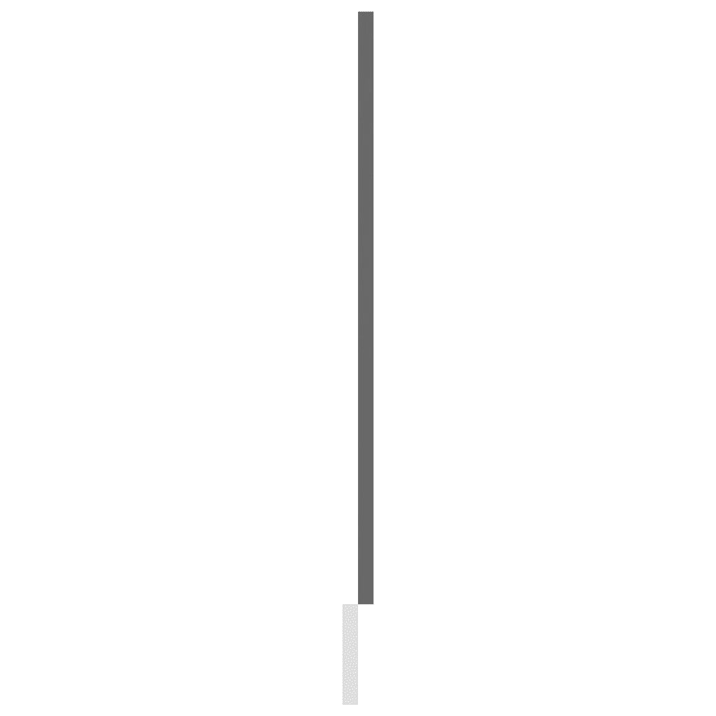 Pannello Lavastoviglie “Lyon” Grigio Lucido 45x3x67 cm
