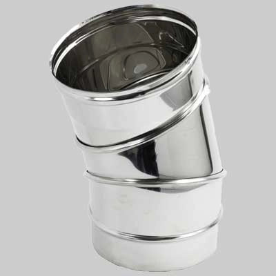 CURVA AISI 316 REGOLABILE DA 0 A 90  DM 200     MADE IN ITALY