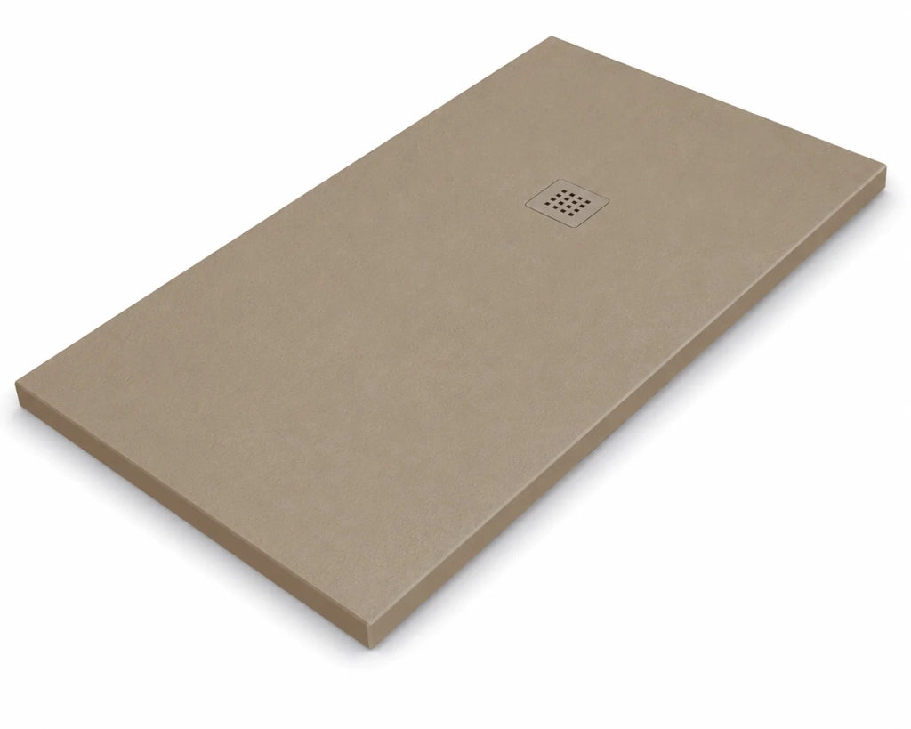 Piatto doccia ARDESIA 80x100 cm Cuoio griglia Cuoio