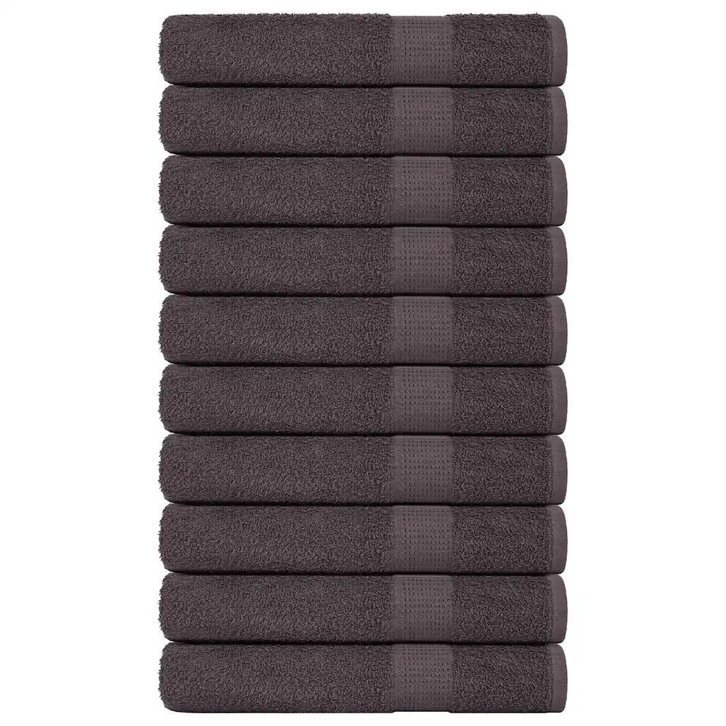 Asciugamani per sauna FROGN 10 pz Antracite 80x200 cm 360 g/m² 136695