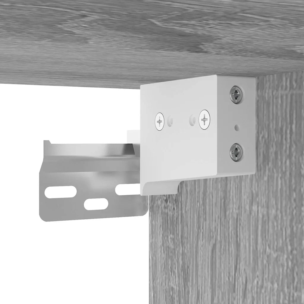 Comodini a Muro 2 pz Grigio Sonoma 50x30x47 cm 816877