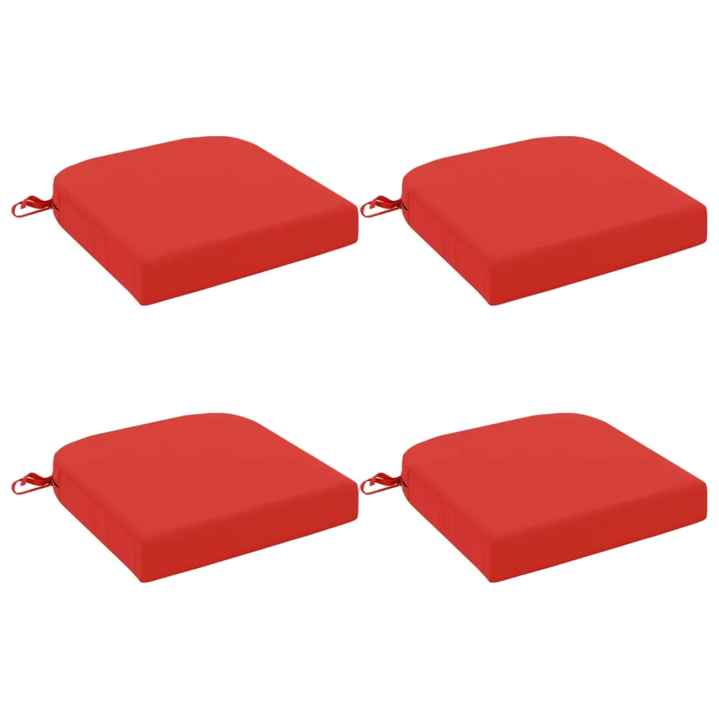 Cuscini per sedile a 4 pezzi SOEST 4 pz 100% Poliestere Rosso 945274