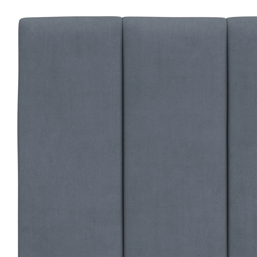 Cuscino Testiera Hanko Grigio Scuro 140 cm in Velluto 374670