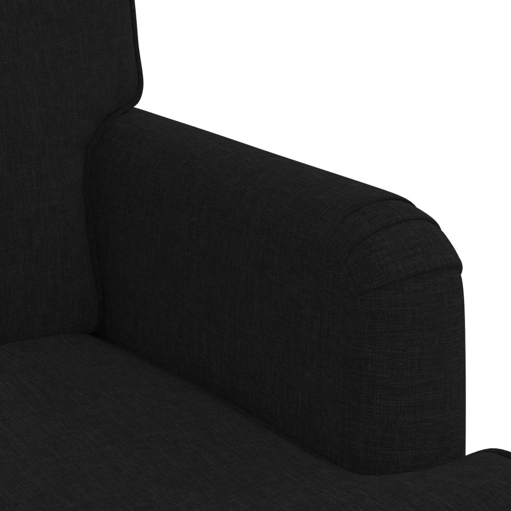 Set di divani 2 pcs Nero 162 x 80 x 85 cm Tessuto 3407562