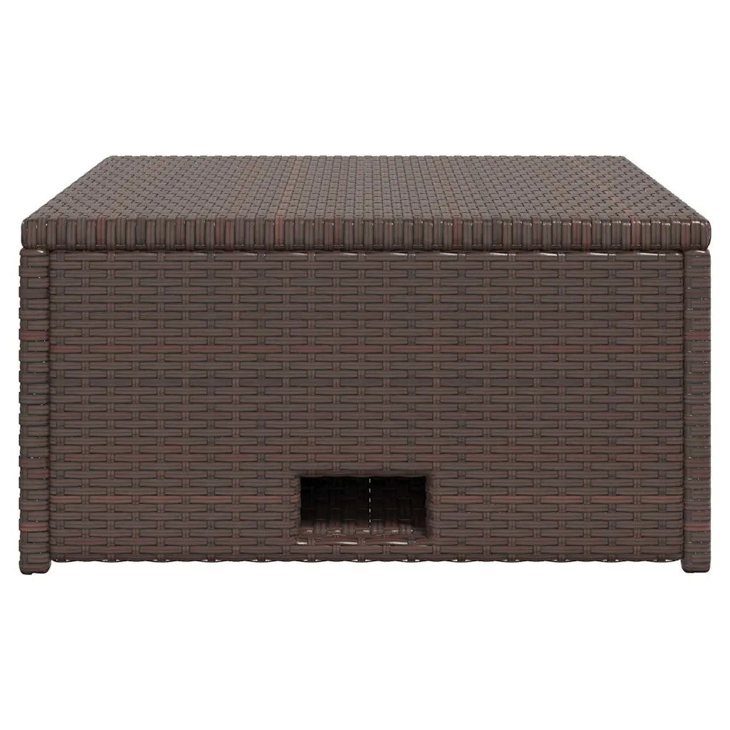 Set Divani da Giardino 4 pz con Cuscini in Polyrattan Marrone 43103