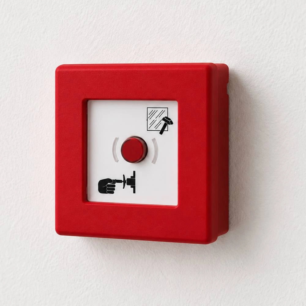 Centralino stagno di emergenza con pulsante rosso ip55