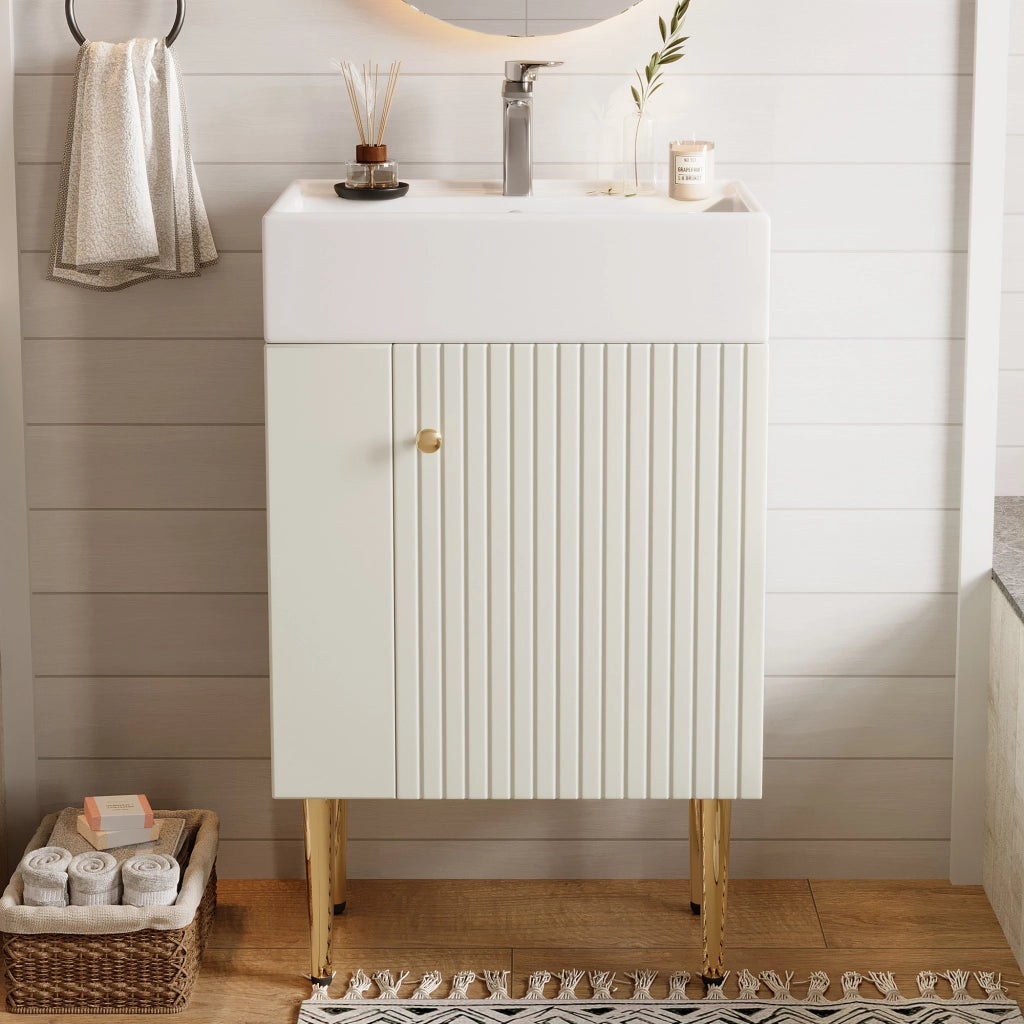 Mobile Sottolavabo per Bagno ¨C Minimal ¨C Bianco 55cm