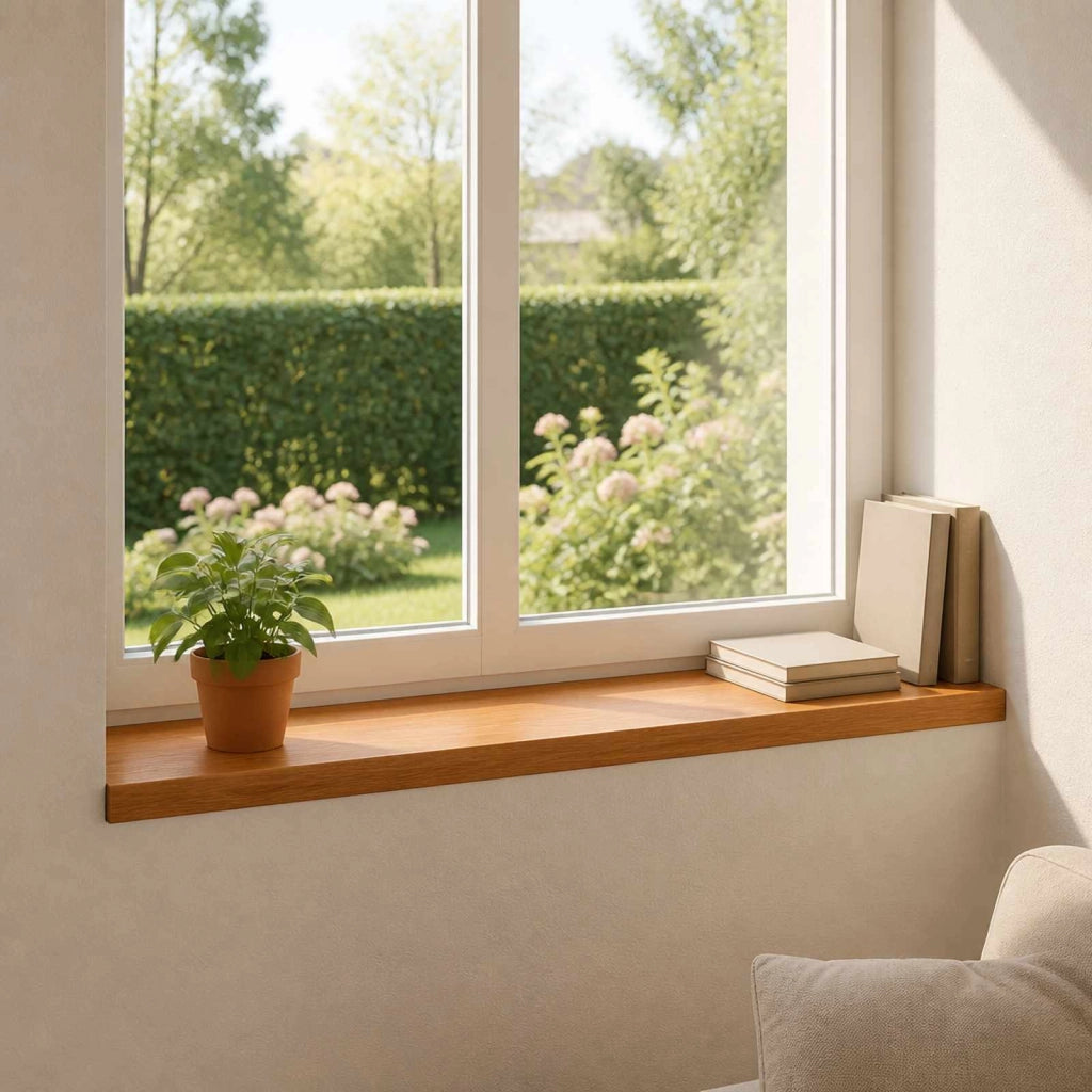 Soglie per finestre 2 pz Marrone 100 x 25 x 2 cm 42049987