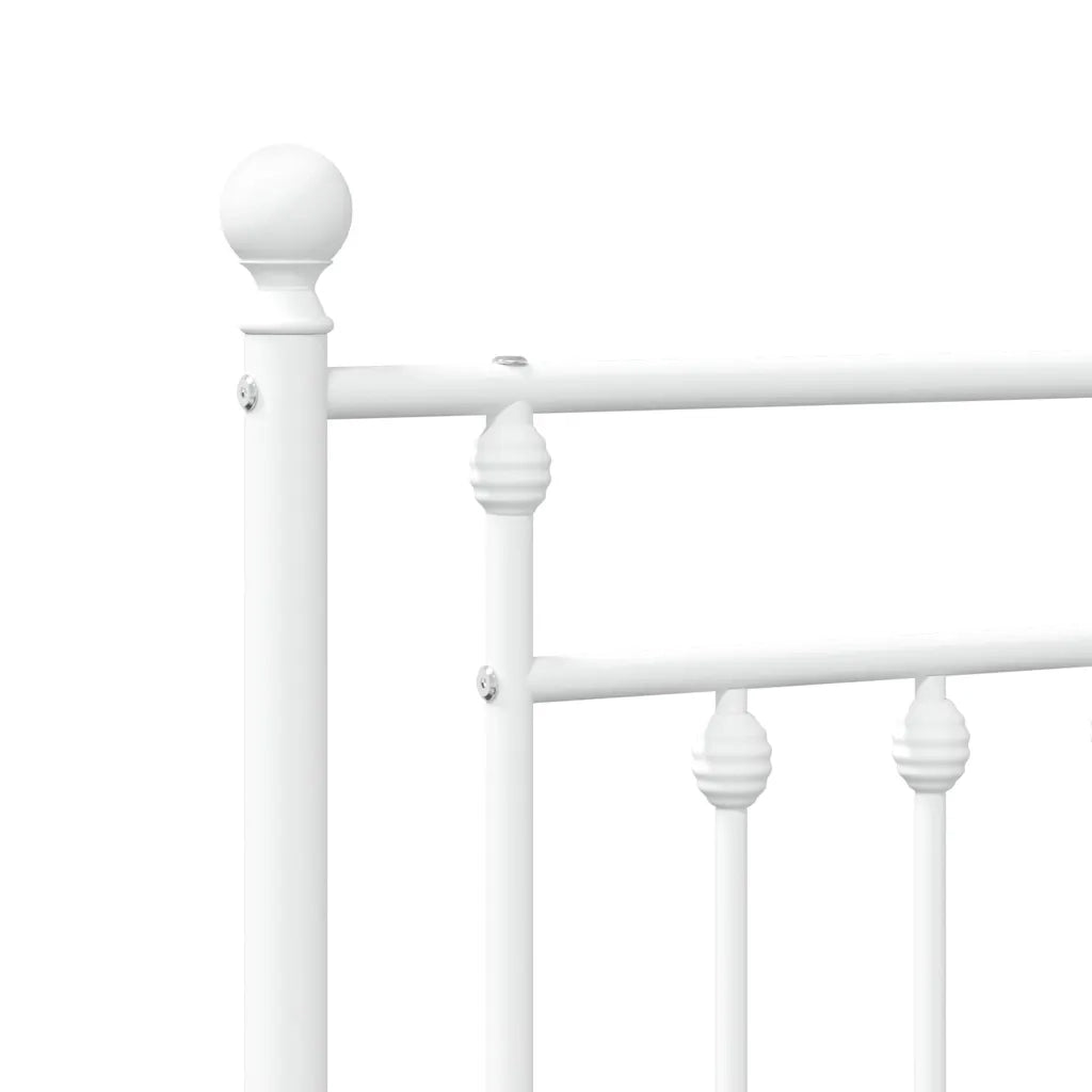 Testiera | Testata di Ricambio in Metallo Bianco 100 cm