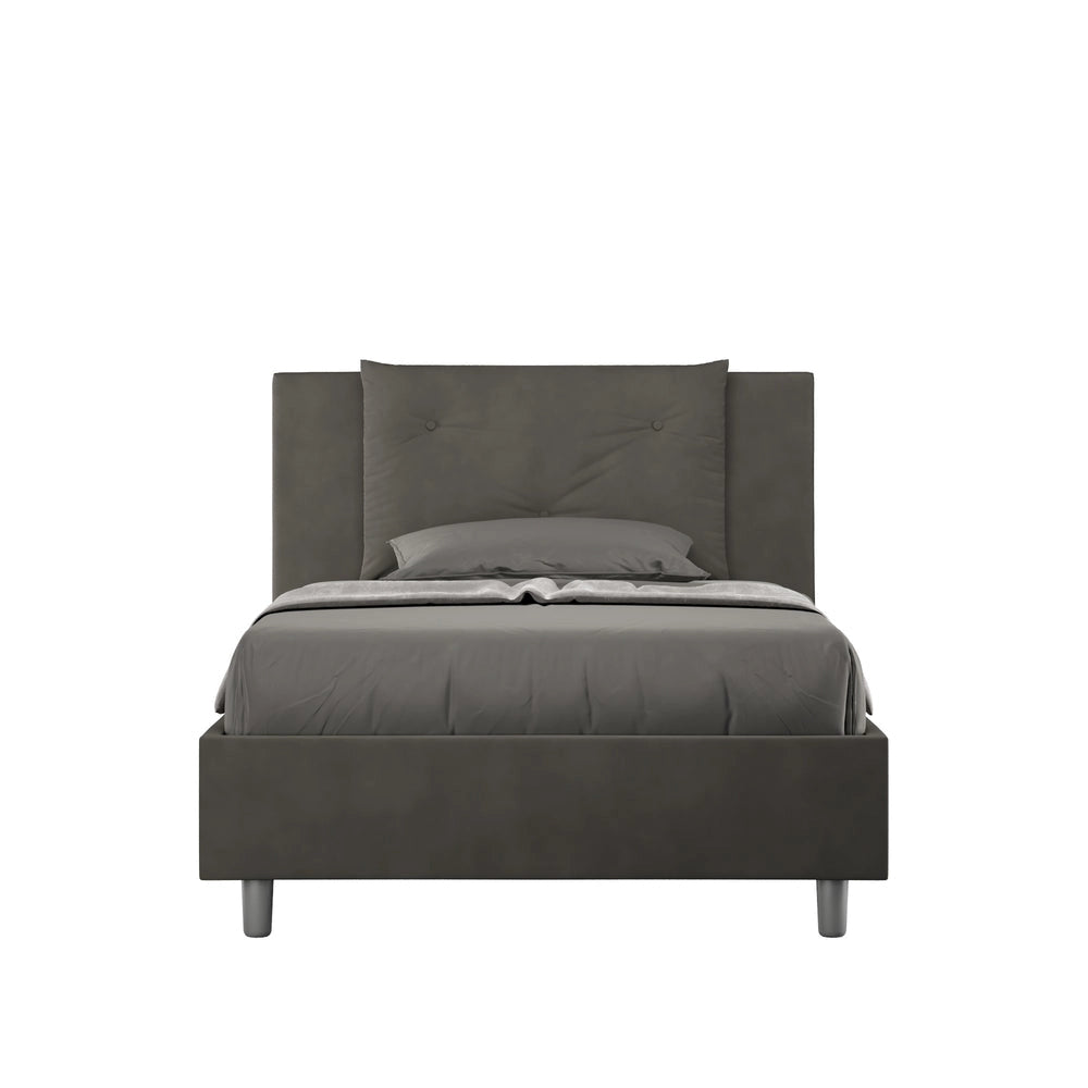 Letto Singolo 80x190 cm Senza Rete Appia Grigio