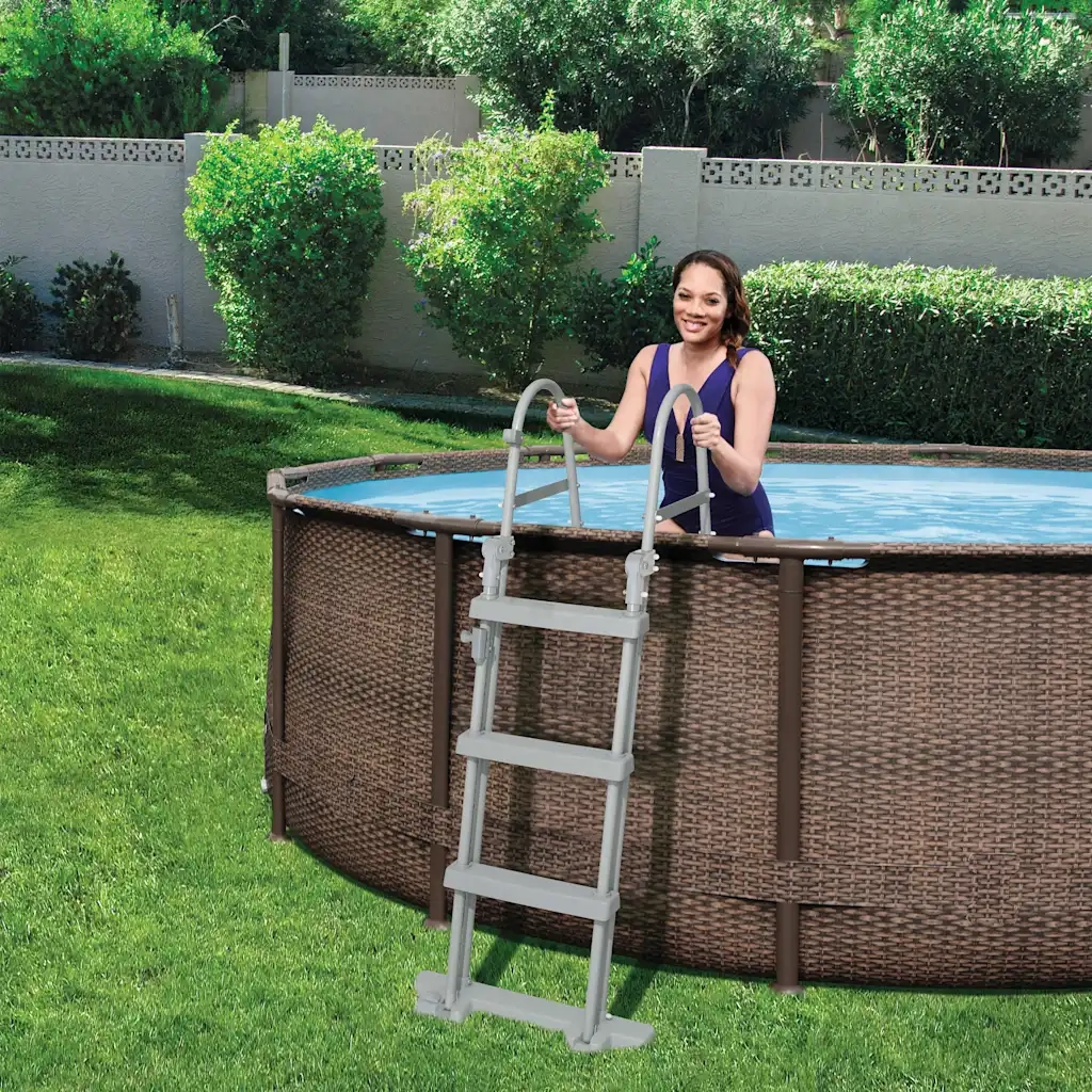 Bestway Scaletta per Piscine a 4 Gradini Flowclear 122 cm 58331 91637