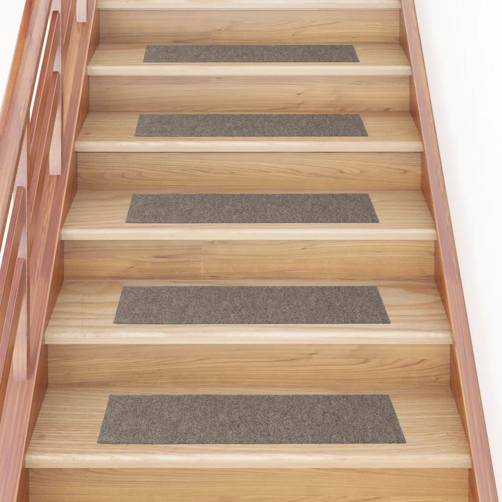 Tappetini per scale autoadesivi 30 pz | Gradini per Scale 76x20 cm Beige Rettangolari