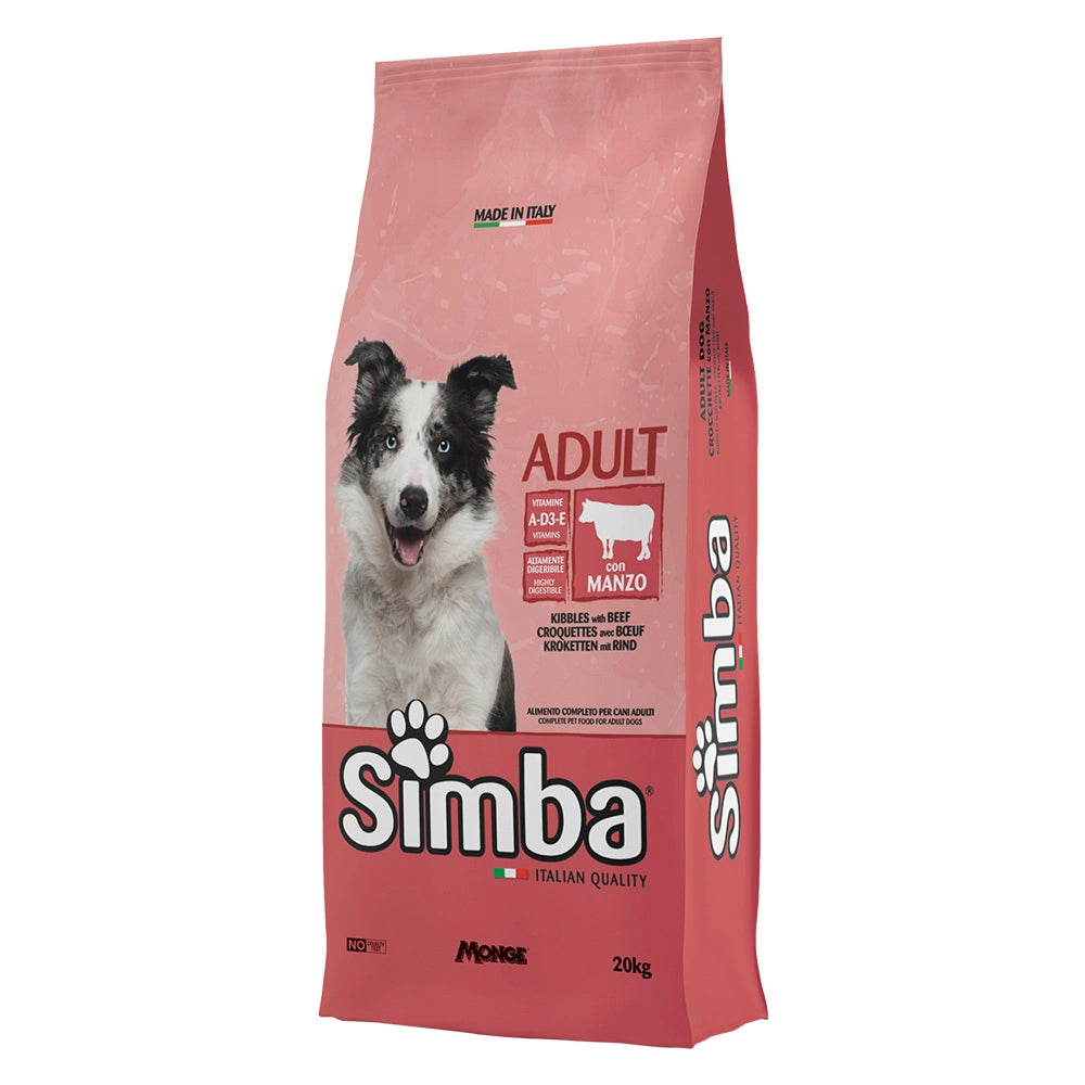 CROCCHETTE PER CANI 'SIMBA' manzo - kg 20  - MONGE