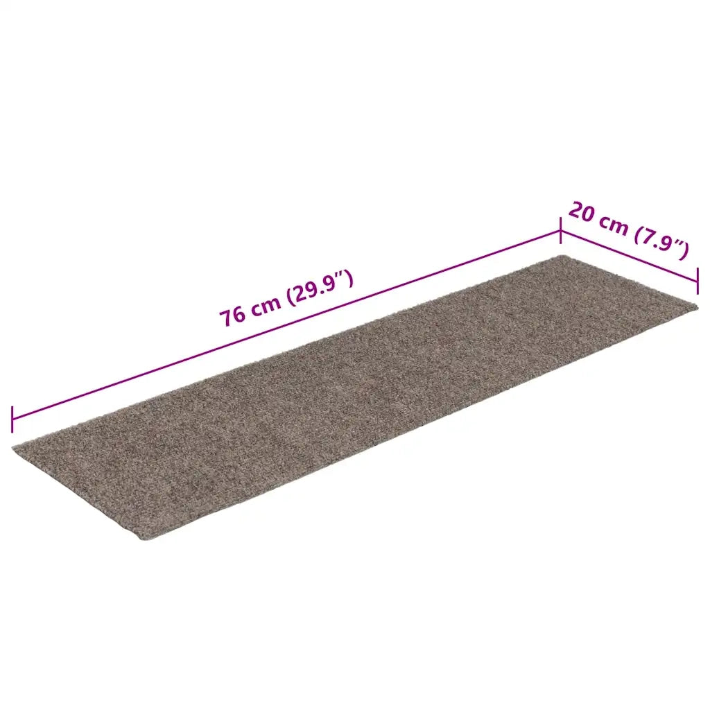 Tappetini per scale autoadesivi 30 pz | Gradini per Scale 76x20 cm Beige Rettangolari