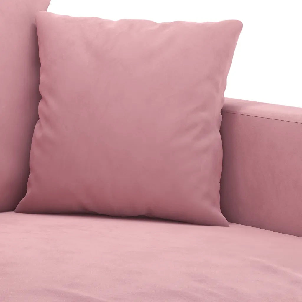 Set di Divani 2 pz con Cuscini rosa in Velluto 3201723