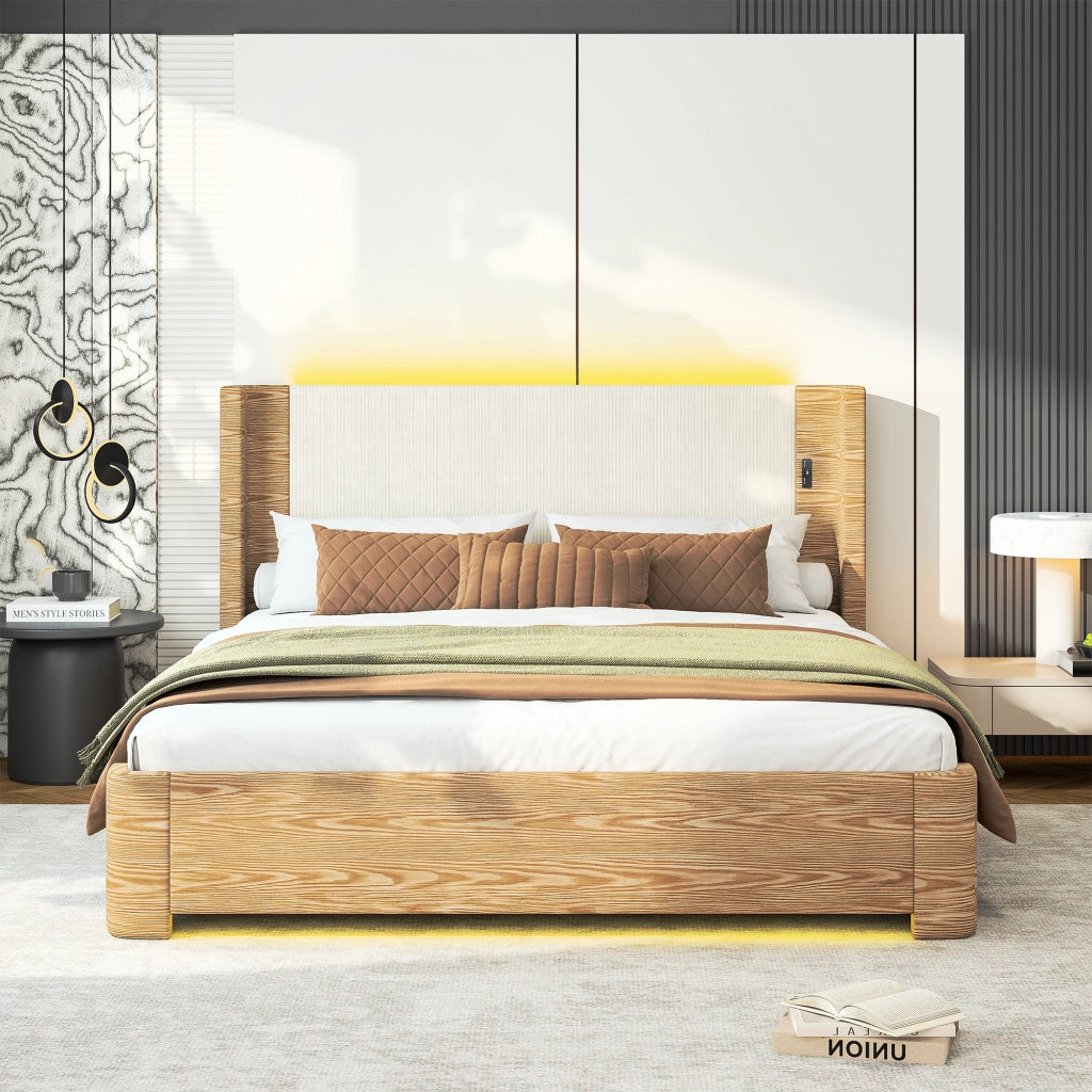 BL-536 Letto matrimoniale con contenitore a sollevamento a gas