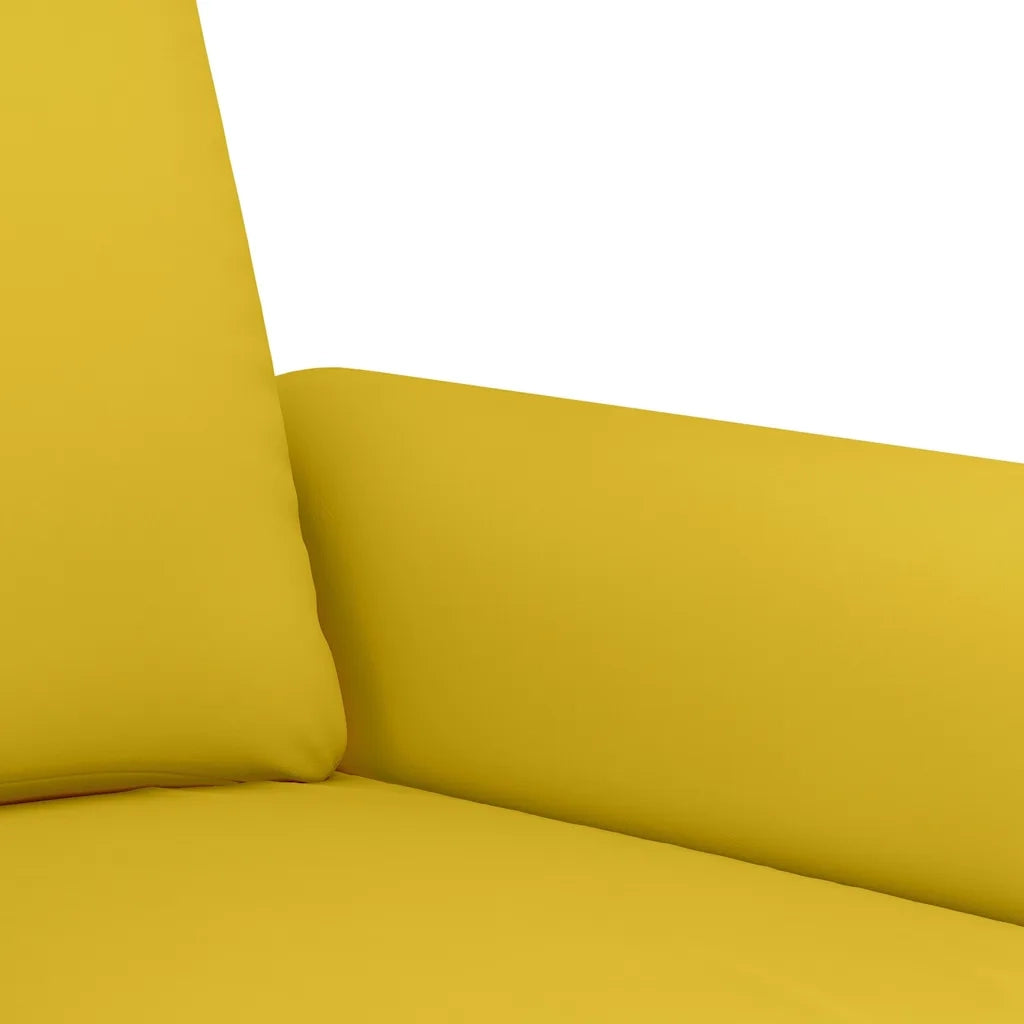 Set di Divani 3 pz con Cuscini giallo in Velluto 3202266