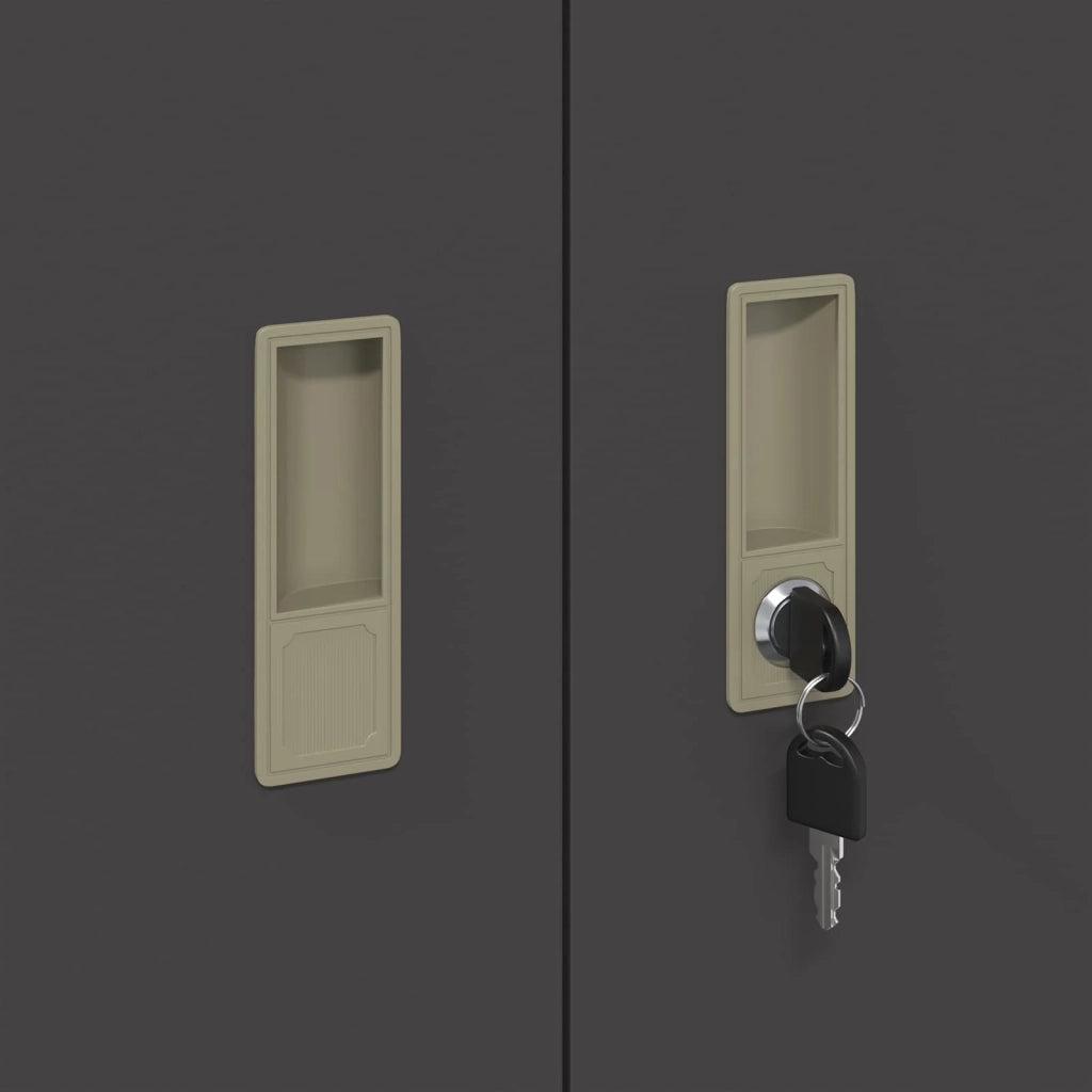 Armadio Nero 60 x 40 x 90 cm Acciaio CFW8997429
