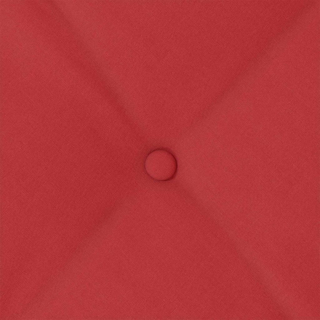 Cuscino per Schiena Rosso 50 x 19 x 45 cm Tessuto 42014627