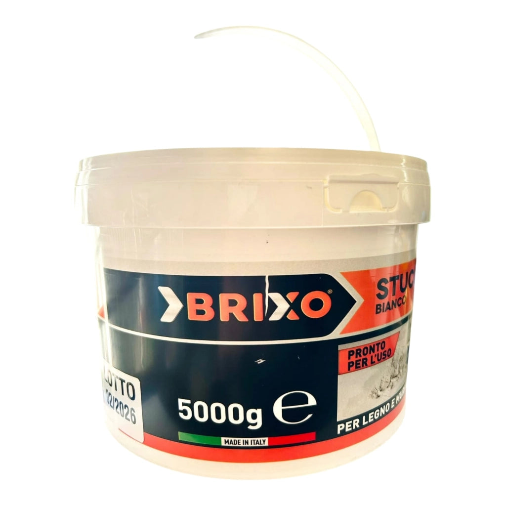 BRIXO - STUCCO IN PASTA BIANCO 5000g - PRONTO ALL'USO
