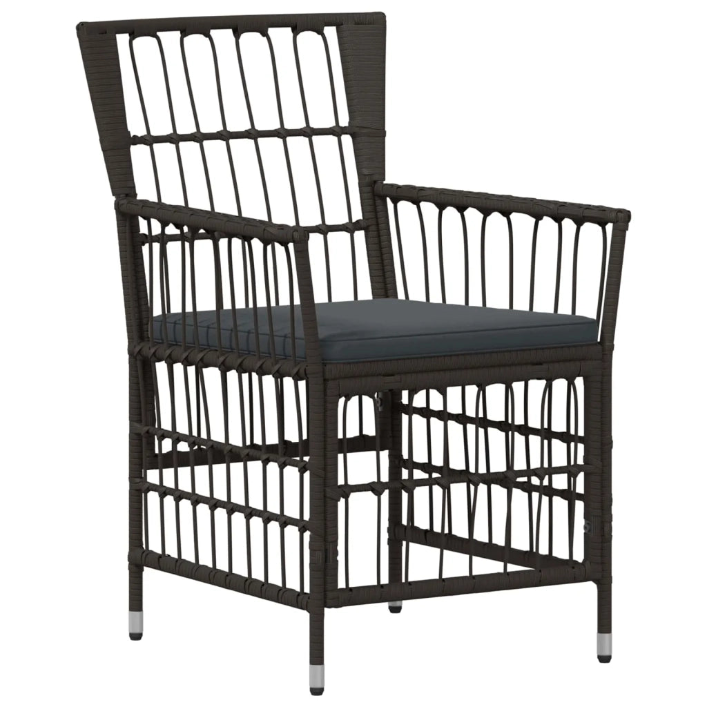 Sedie da giardino 2 pz Nero 42025127