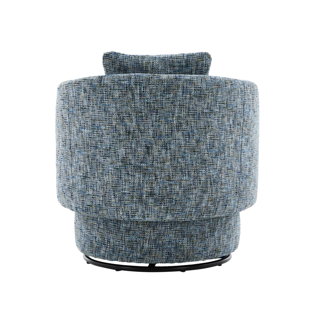 Poltrona Girevole con Vano Contenitore e Cuscino ¨C Xylo ¨C Blu