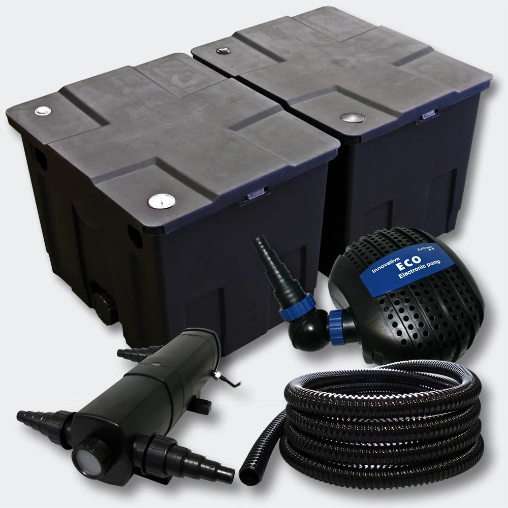 Kit di filtrazione per laghetto Bio Filter da 60000 l con pompa Eco UVC da 24 Watt 4216506
