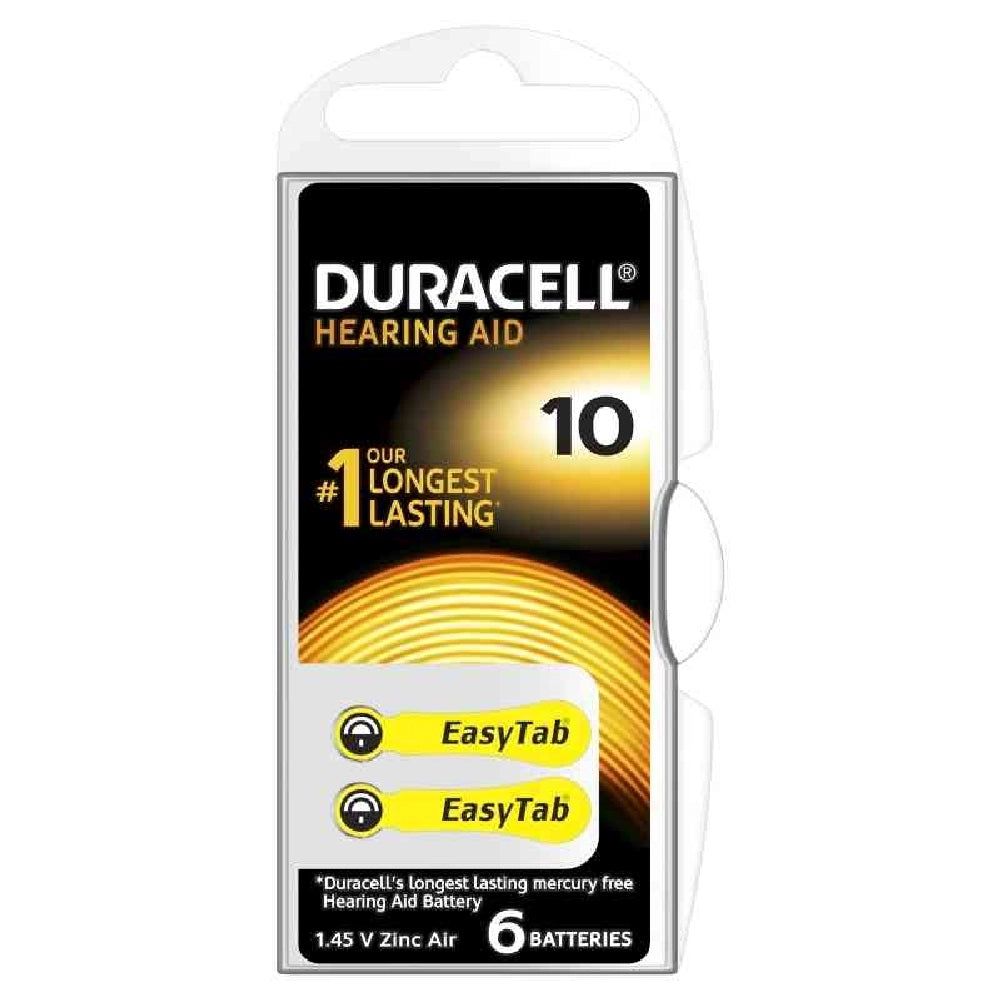 PILE DURACELL EASY TAB 10 GIALLO ACUSTIC