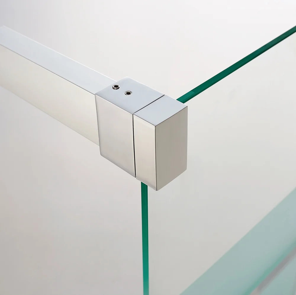 Box doccia angolare BASIC apertura al vertice 70x70 cm (65-70/65-70) rame vetro trasparente