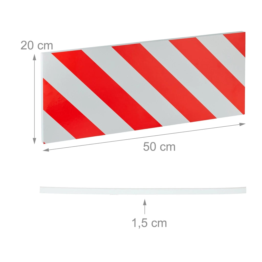 Set di 2 protezioni per garage per portiere di auto 40 x 20 x 1 cm in schiuma EVA rosso e bianco 13_0014383