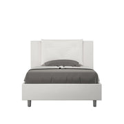 Letto 1 Piazza e Mezzo 120x210 cm Senza Rete Appia Bianco