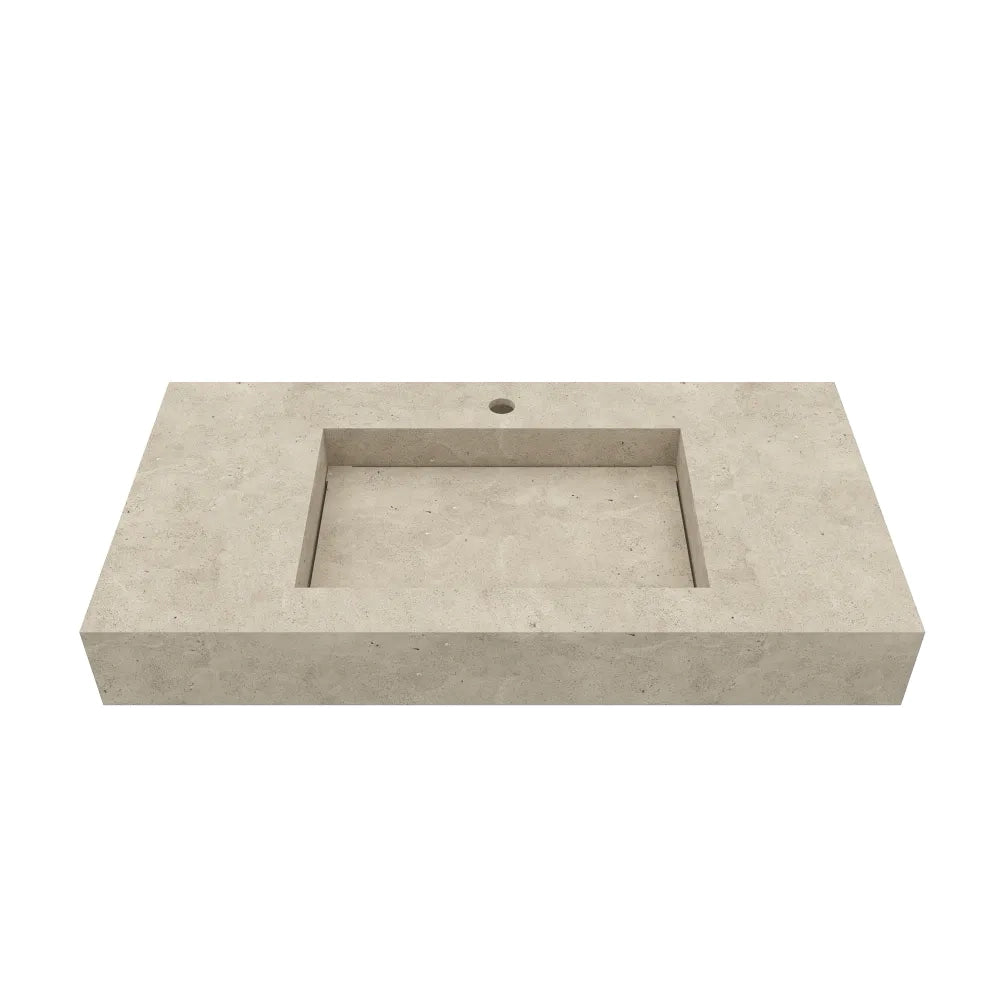Lavabo sospeso in hpl 100cm effetto cemento | Baikal