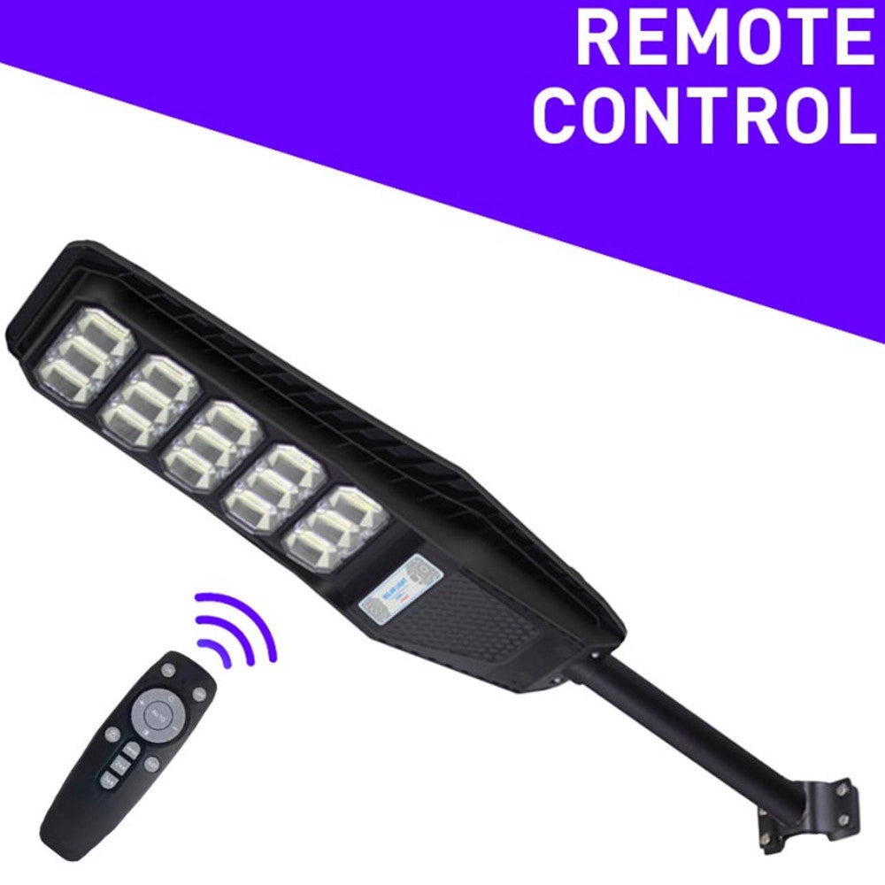 Trade Shop - Lampione Stradale Luce Energia Solare Led 400watt Sensore Pir Staffa Telecomando -